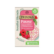 Twinings Soulful Blends Pause Raspberry Individually Wrapped Envelope Tea Bags – 20 Pack