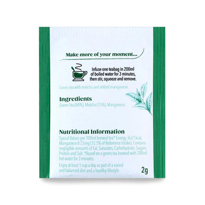 Twinings Superblends Super Green Matcha Individually Wrapped Envelope Tea Bags – 20 Pack