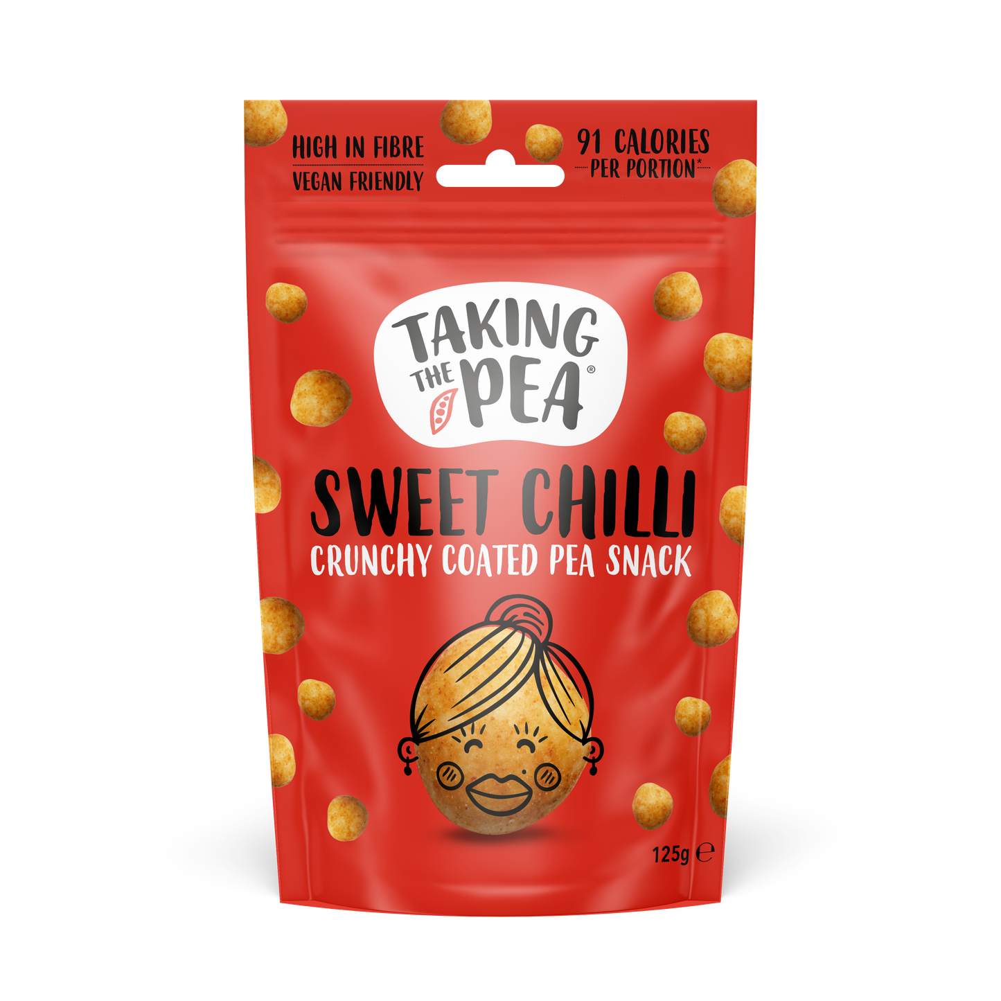 Taking The Pea Sweet Chilli Crunchy Coated Peas - 125g (Box of 7)