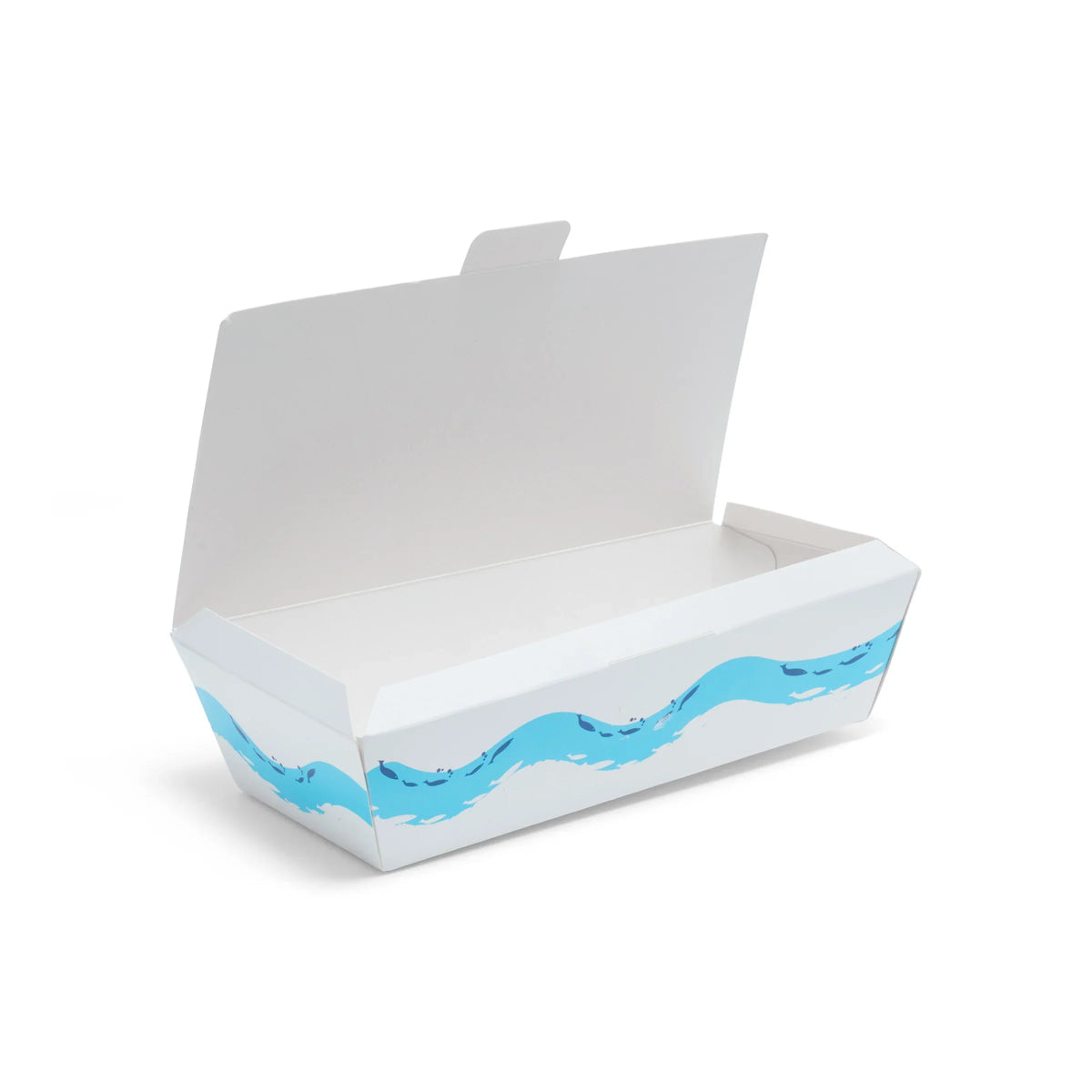Blue & White Fish and Chip Boxes - Box of 250