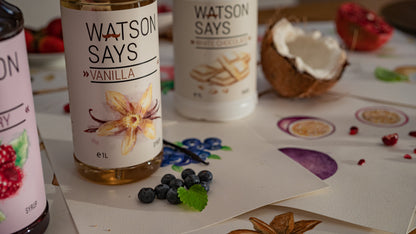 Watson Says Vanilla Coffee Syrup – 1 Litre Bottle