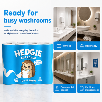 Hedgie Toilet Roll 2Ply - 24 Pack