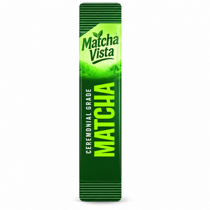 Matcha Vista Ceremonial Grade Matcha Powder 2g Sachet Portions - Pack of 100