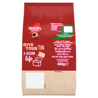 Nescafé Original Instant Coffee Granules Refill Bag 600g