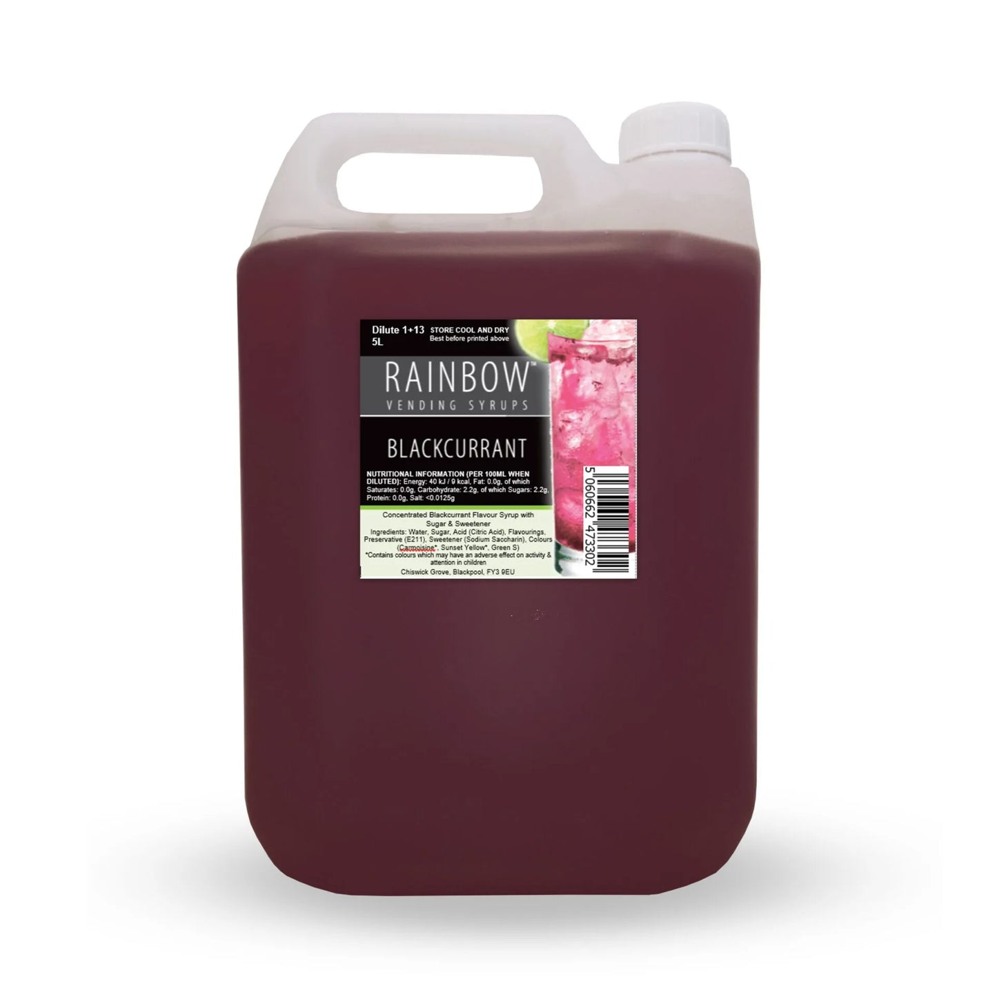 Blackcurrant Vending Syrup (5 Litre)