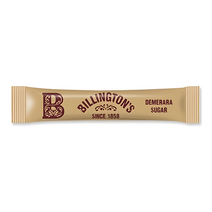 Billington's Demerara Brown Sugar Sticks – 2g - Pack of 1000