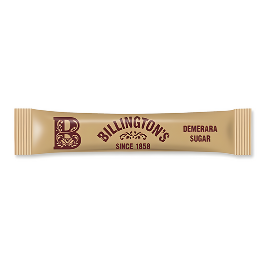 Billington's Demerara Brown Sugar Sticks – 2g - Pack of 1000