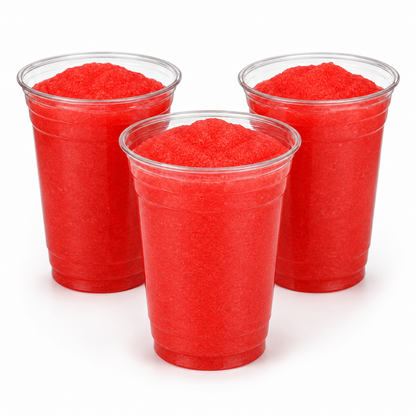 16oz Clear Plastic Slush Cups - rPET - Case of 1000