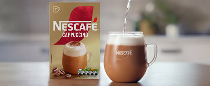 Nescafe Cappuccino Instant Coffee Sachets - Pack of 7
