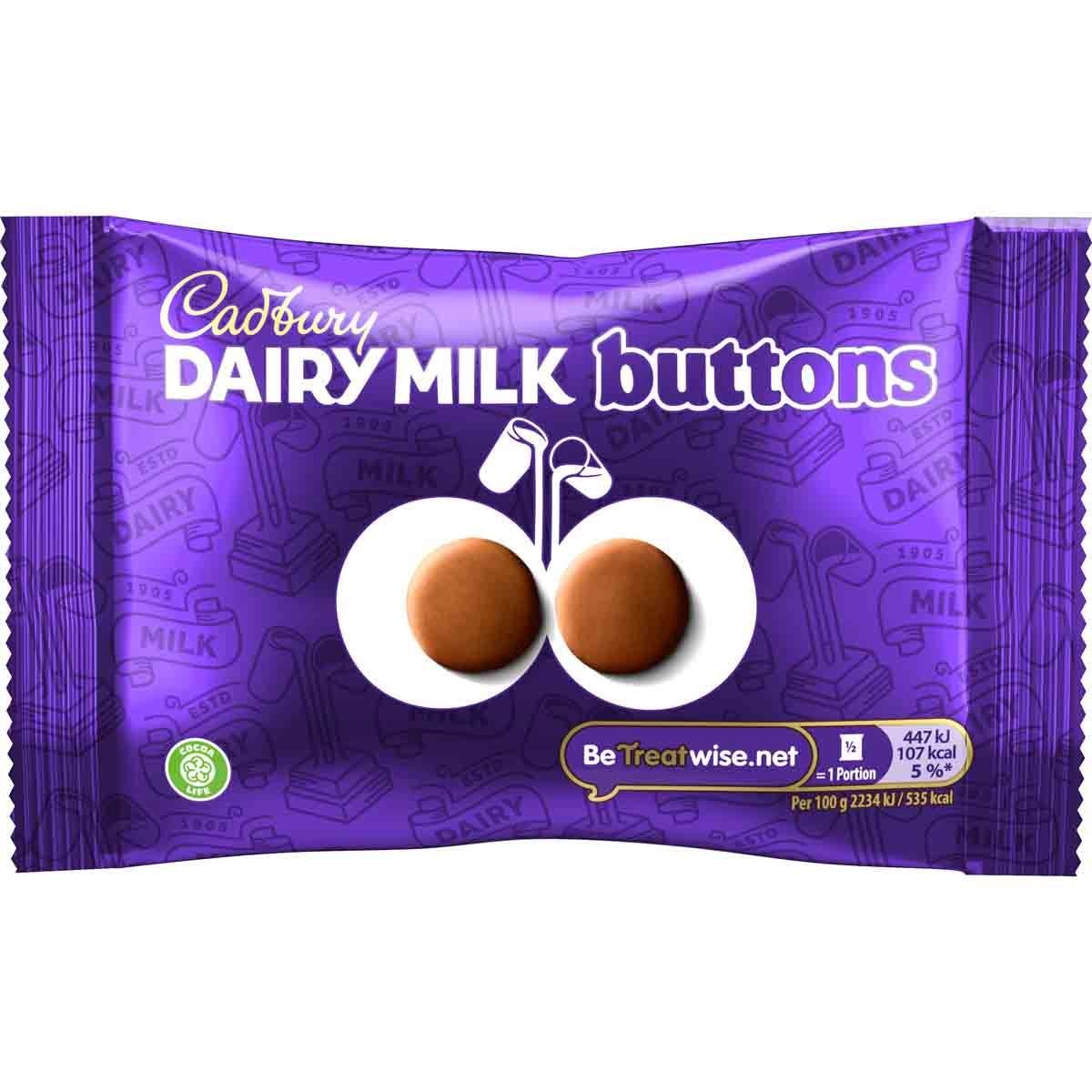 Cadbury Giant Milk Chocolate Buttons - 40g (Box of 36)