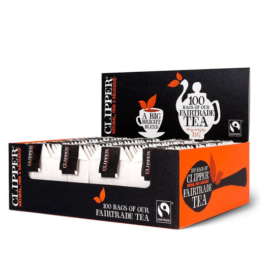 Clipper Fairtrade Tea 100 string & tag - Vending Superstore