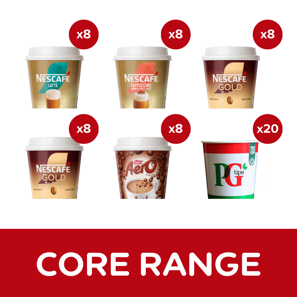 Nescafe & Go Mixed Cups Case - Core Range (60 Cups)