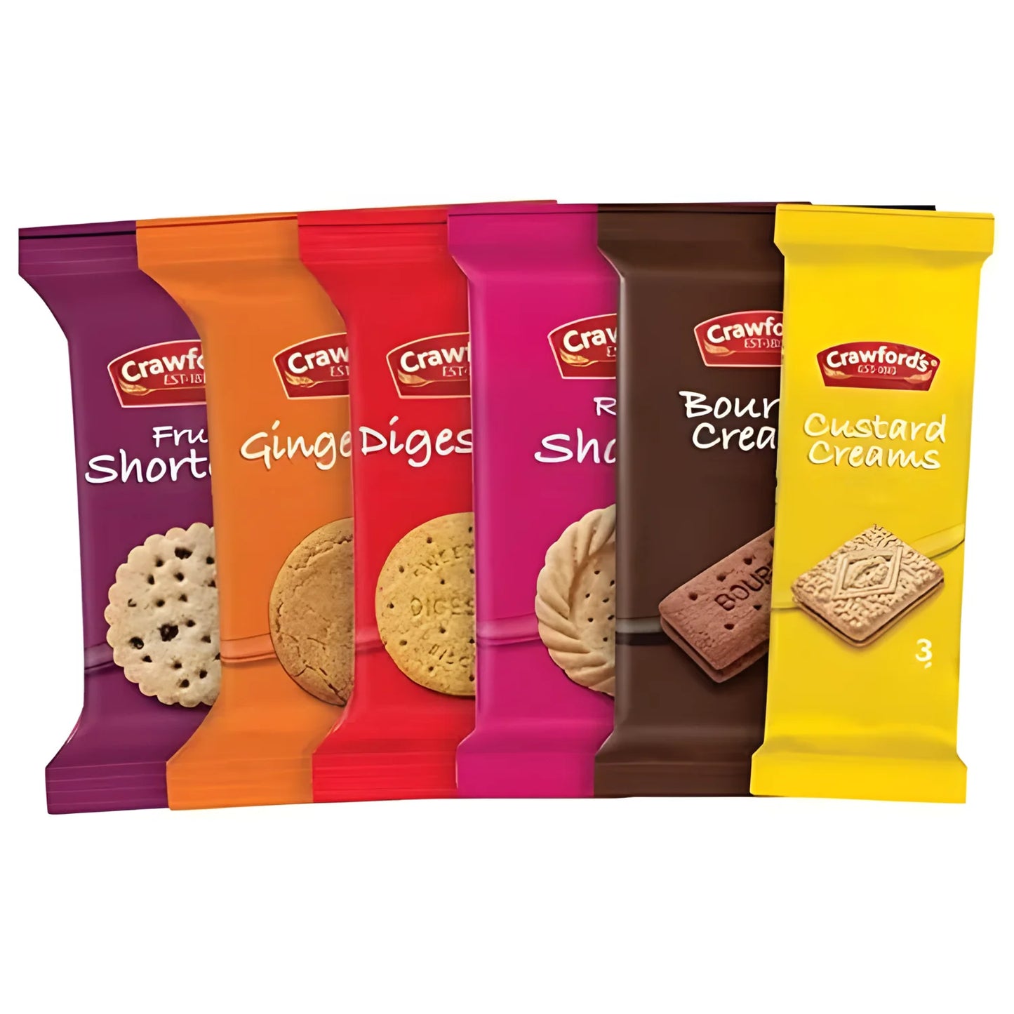 Crawford's Individually Wrapped Mini Pack Portions - 3 Biscuits Per Pack (Box of 100)