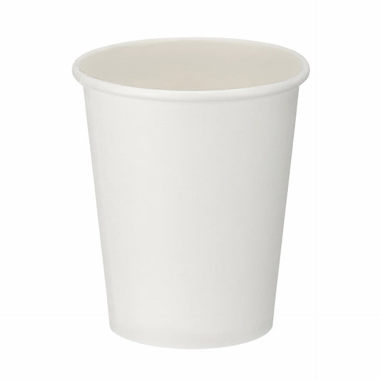 8oz White Single Wall Hot Cup (Box of 1000)