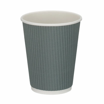 12oz Grey Ripple Takeaway Coffee Cups - Case of 500