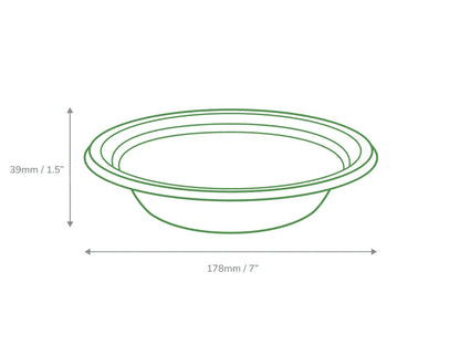 16oz Bagasse Round Bowls - Pack of 125