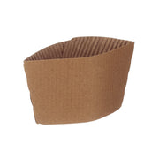 10/12/16oz Kraft Hot Cup Sleeves / Clutches - Case of 1000