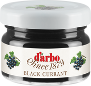 Darbo Blackcurrant Mini Jam Jars – 28g – Pack of 60