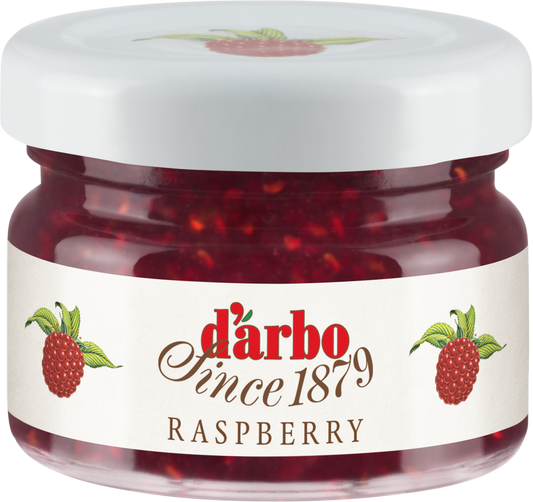 Darbo Raspberry Jam Mini Jars – 28g (Pack of 60)