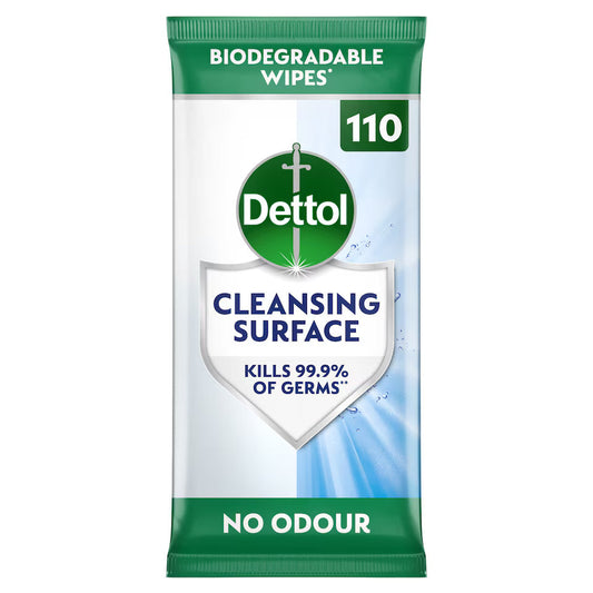 Dettol Cleansing Surface Wipes - Pack of 110
