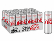 Diet Coke - 330ml Sleek Cans Irish Import (Case of 24)