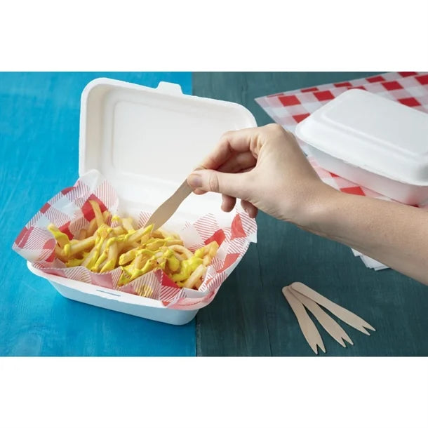 Wooden Chip Forks Biodegradable 8.5cm - Pack of 1000