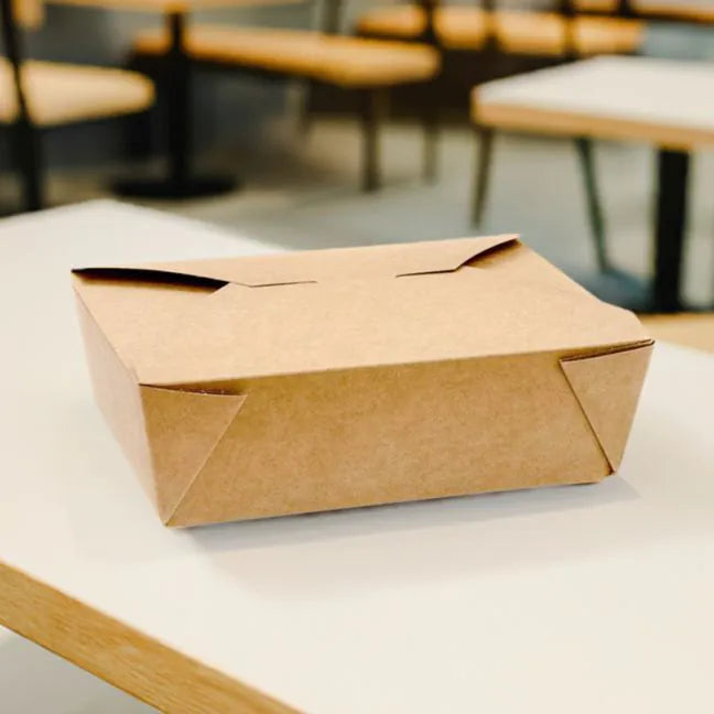 Extra Large #3 Kraft Folded Board Food Box - Case of 180