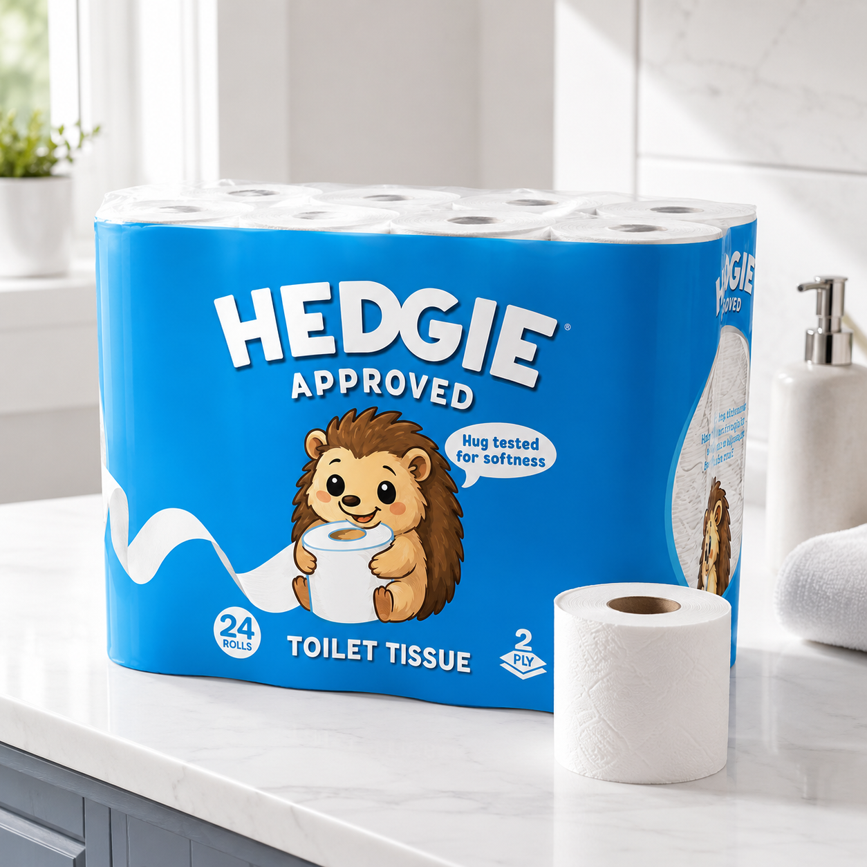 Hedgie Toilet Roll 2Ply - 24 Pack