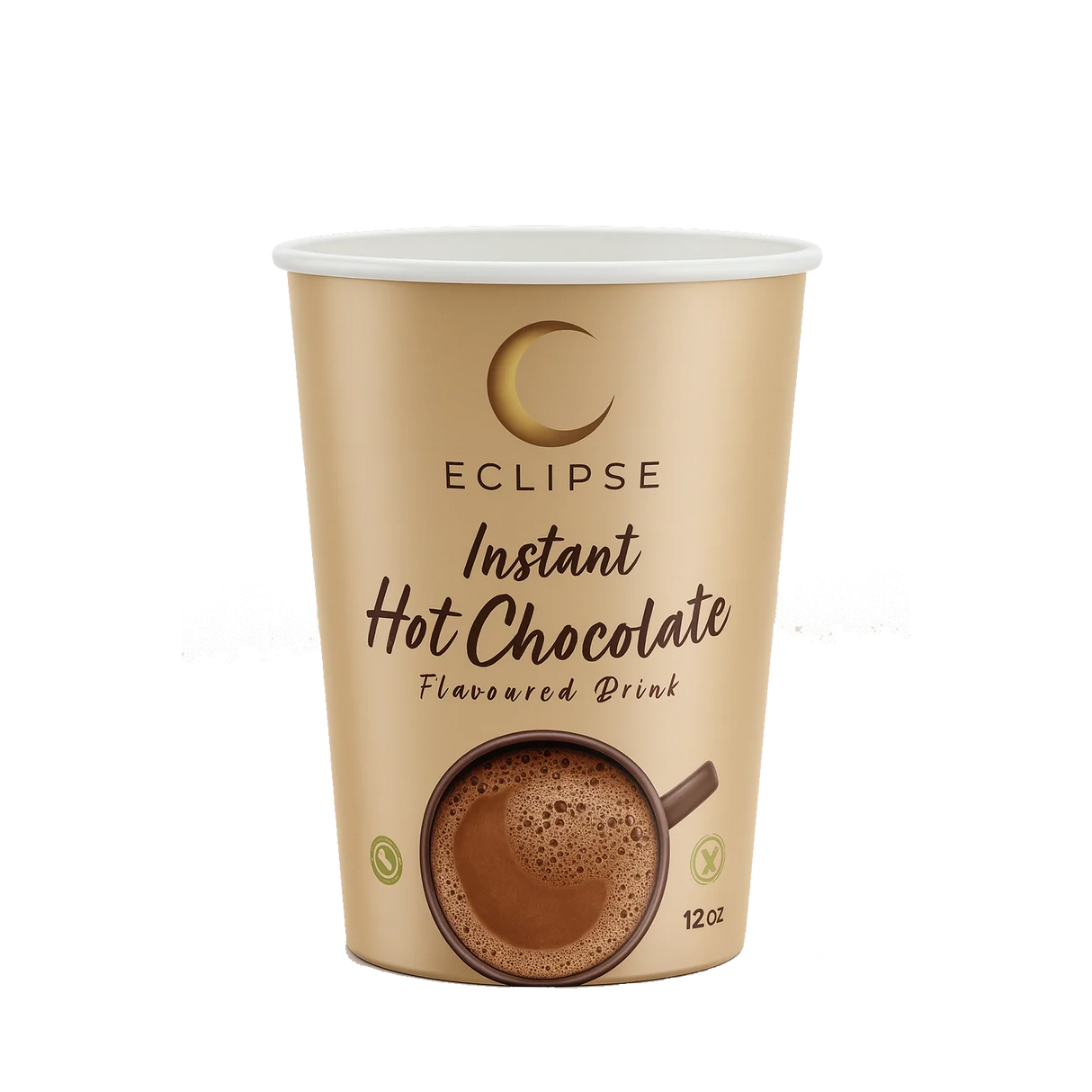 12oz Foil Sealed Drinks - Eclipse Hot Chocolate - Nescafe & Go Compatible (Pack of 10 Cups)