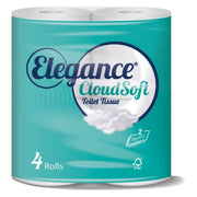 Elegance CloudSoft Toilet Tissue 2Ply - 12 x 4 Roll Packs (48 Rolls)