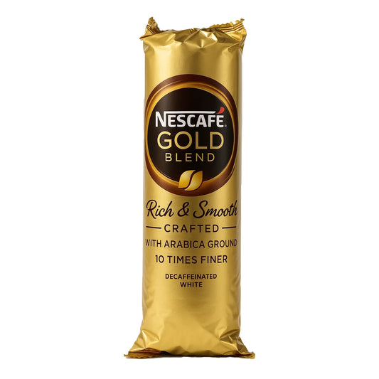 Nescafe Gold Blend White Decaf Coffee 73mm In-Cup Vending Drinks