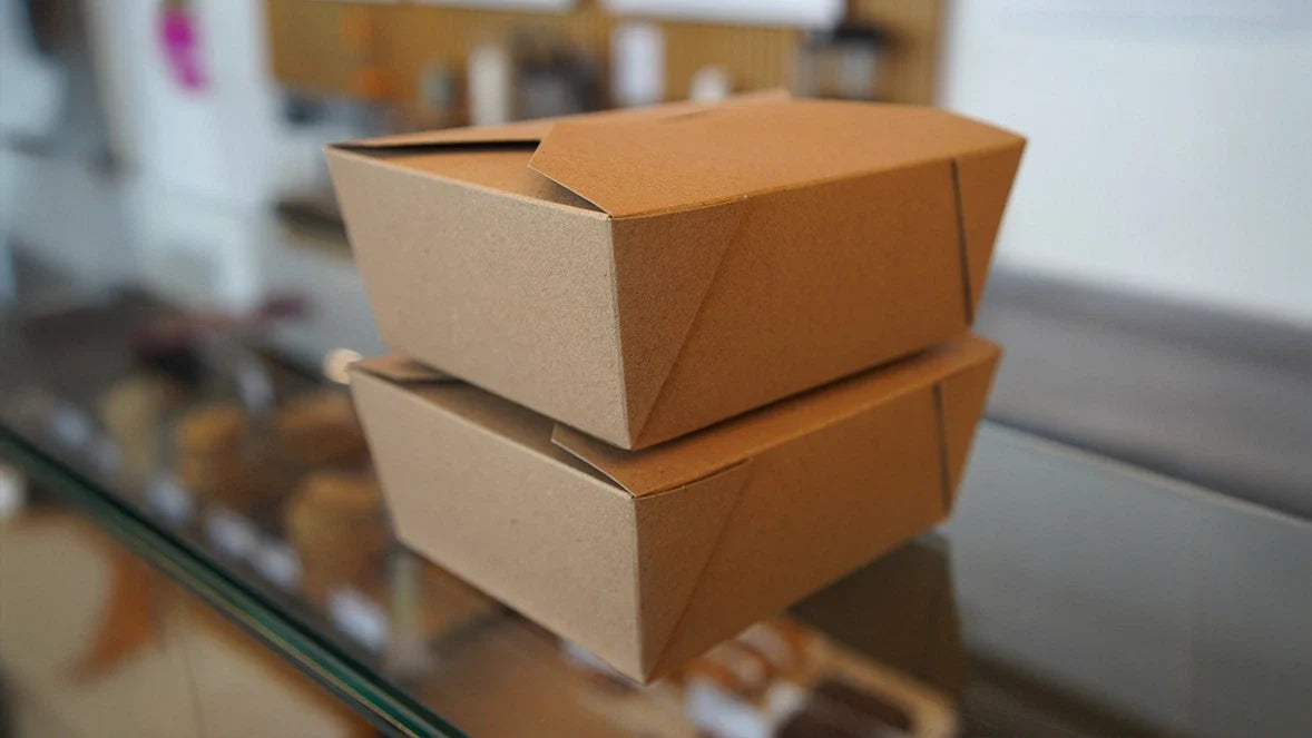Large #2 Kraft Folded Board Food Box - Case of 280
