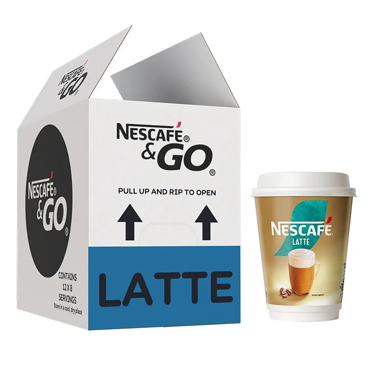 Nescafe Latte - Nescafe & Go Cups (Pack of 8)