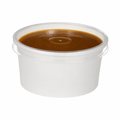White Paper Takeaway Portion Pots & Lids - 4oz or 7oz (Pack of 250)