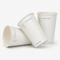 White Paper Half-Pint Tumblers 284ml with Window - Aqueous Lined - Box of 500