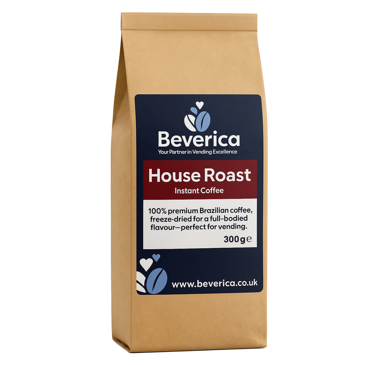 Beverica - House Roast Brazilian Granulated Vending Coffee (300g Bags)