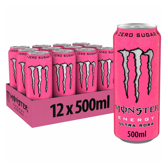 Monster Energy Ultra Rosa - 500ml (Pack of 12)