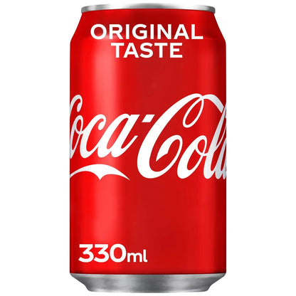 Coca-Cola Original Taste - 330ml Cans (Case of 24)
