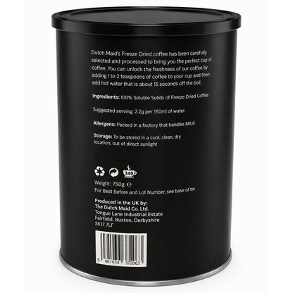 Dutch Maid Premium Instant Coffee Granules - 750g Tin