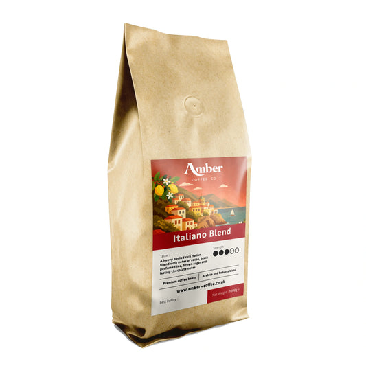 Amber Coffee Co Italiano Blend Coffee Beans - 1kg (Case of 6)