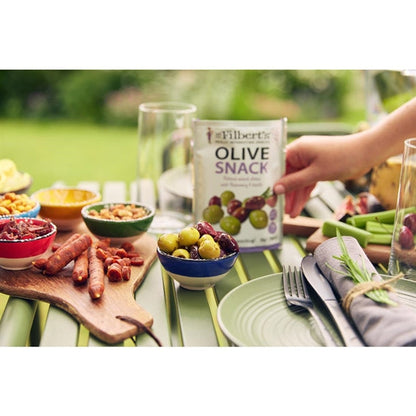 Mr Filbert's Rosemary & Garlic Mixed Olives – 50g (Box of 12)