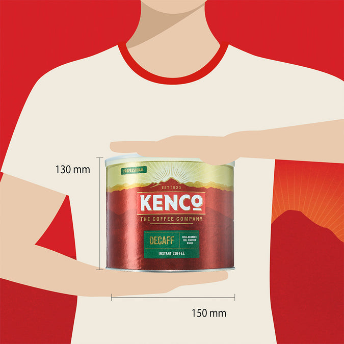 Kenco Decaf Instant Coffee Granules - 500g Tin
