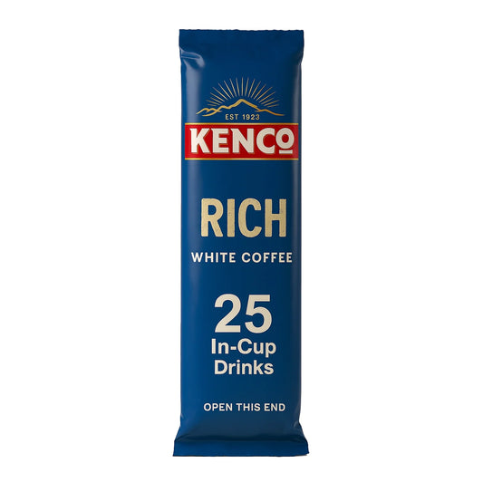 Incup Vending Drinks - Kenco Rich White Coffee  - (Pack of 25 Cups / 300 Cups)