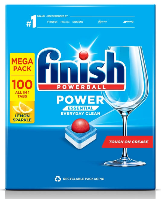 Finish Dishwasher Tablets Power Essential Lemon - 100's