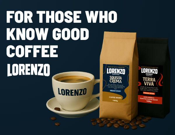 Lorenzo Coffee - Squisita Crema Blend - Premium Coffee Beans (Full Case or 1KG Bags)