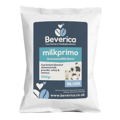 Beverica Milkprimo Silver Granulated Milk Powder Blend - 500g (Case of 10)