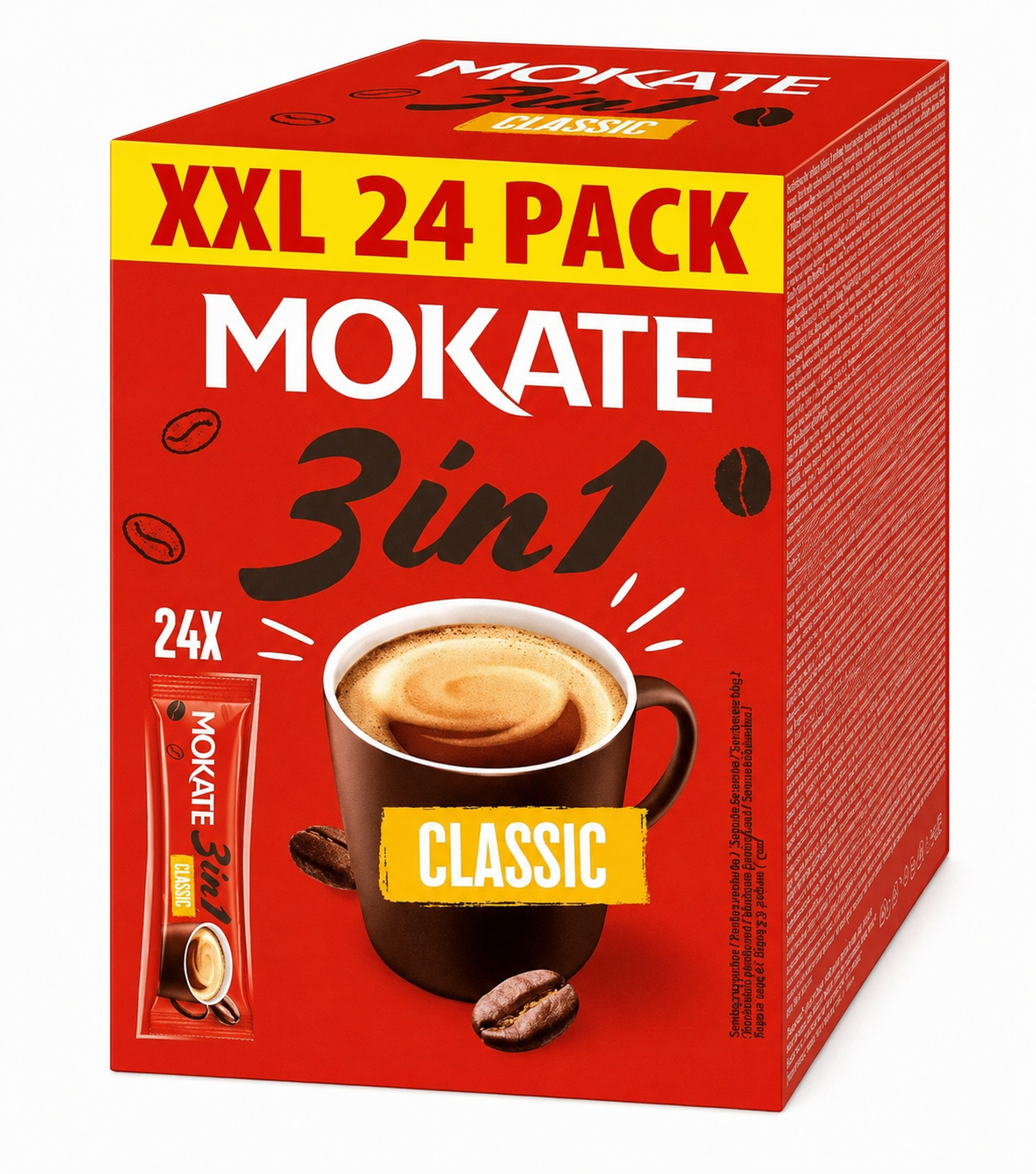Mokate 3-in-1 Classic Instant Coffee Sachets - Pack of 24