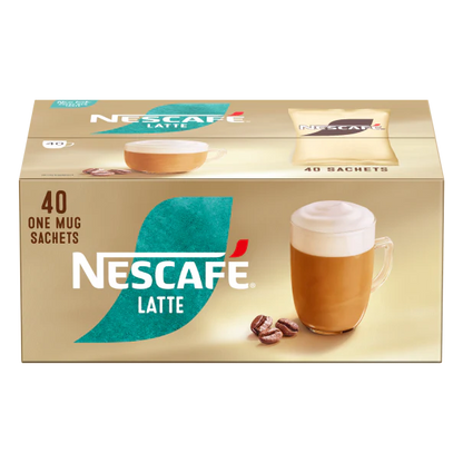 Nescafe Latte: Individual Coffee Stick Portions - (Box of 40)