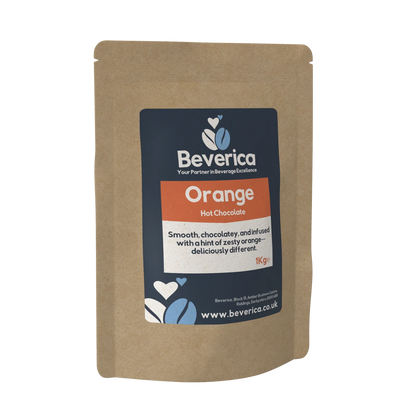 Beverica Orange Flavoured Hot Chocolate (1KG Bags)