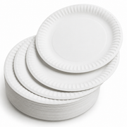 9" White Paper Plates 23cm - Pack of 100